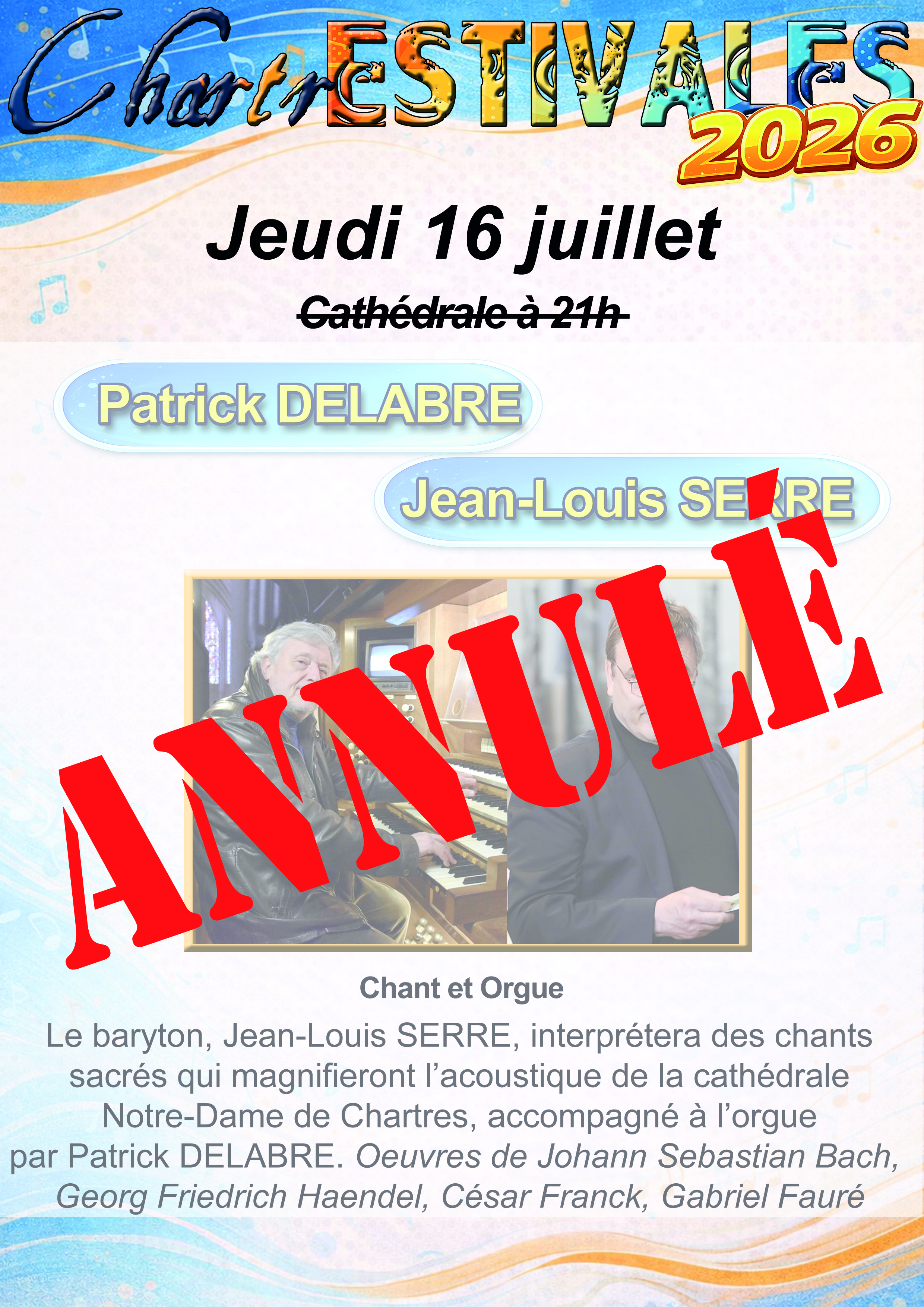 CONCERT ANNULÉ